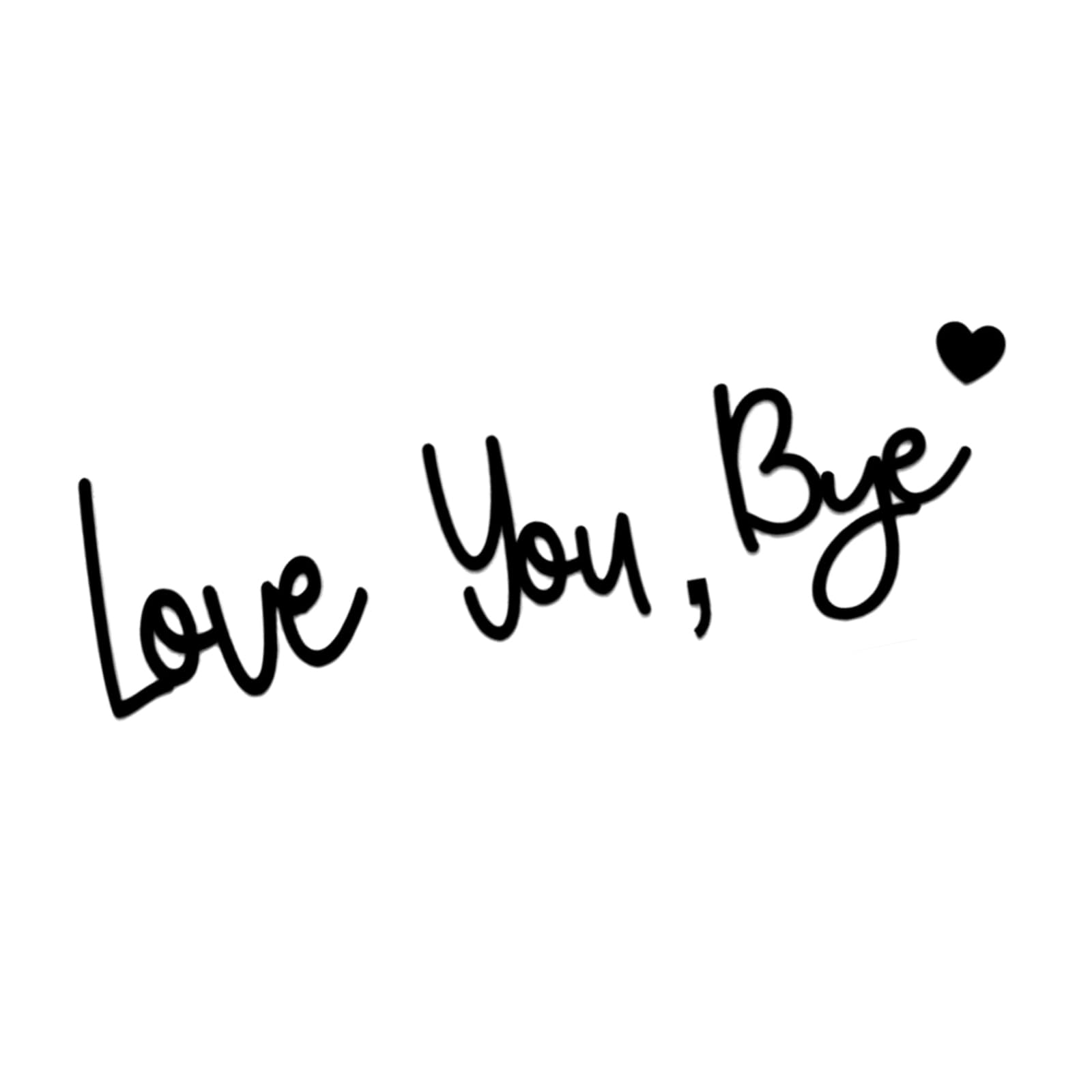 Love You Bye Wood Script Signs Black Wall Art Romantics Hanging Plaques for Entryway or Hallway Enhancing Home Ambiances Romantics Door Sign