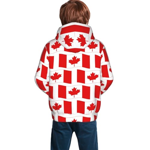 Canada Kid Hoodies Boys Sweatshirts Girls Pullover with Pocket4