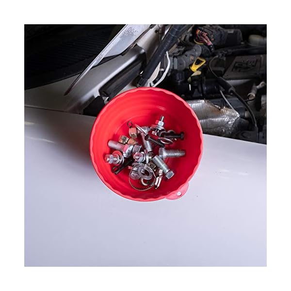 OEMTOOLS 25333 Red Magnetic Nut Cup, Magnetic Bowls for Holding Nuts and Bolts, 6 Inch Cup Diameter, Coated Magnet… – Bild 9