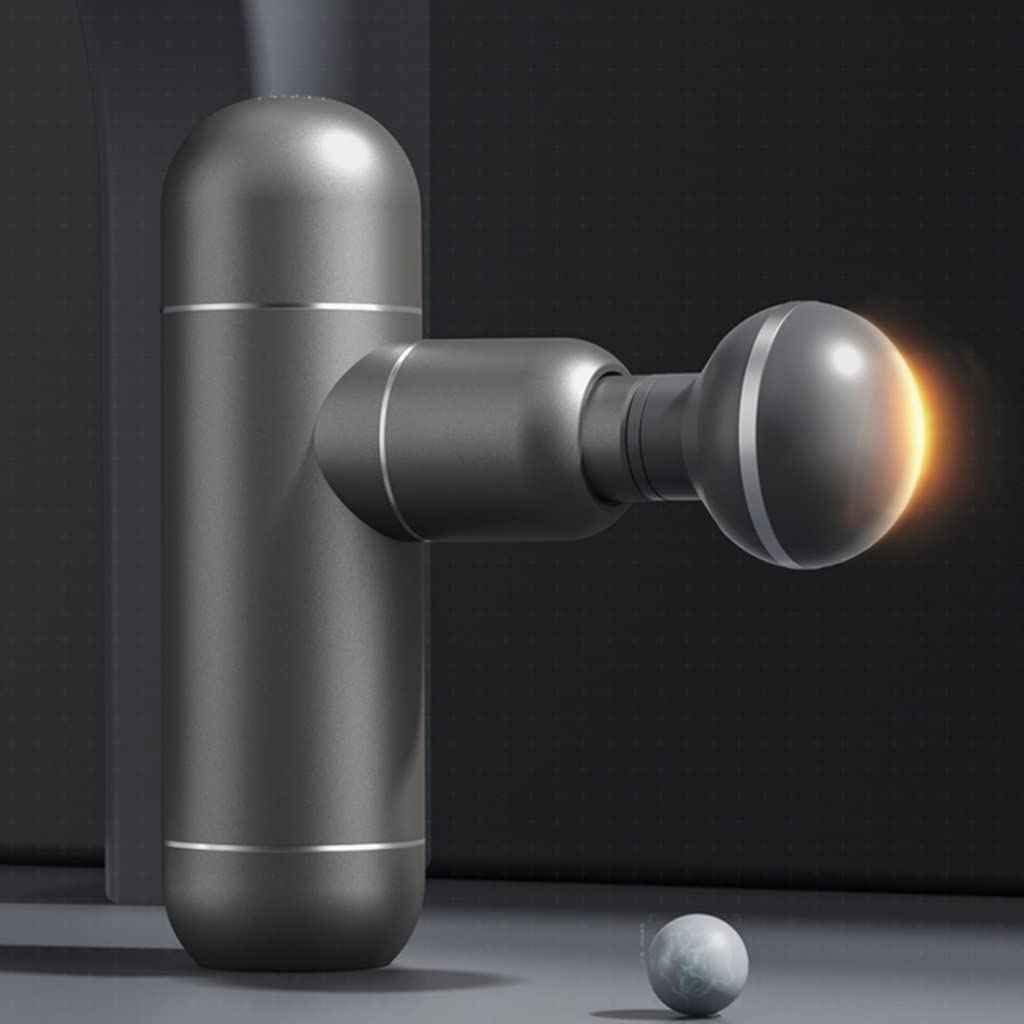 ADITAM Mini pistolet powięziowy masażer mięśni masaż elektryczny pistolet do folii na szyję (kolor: biały, rozmiar: 4,7 * 15,8 * 9,1 cm) Double the comfort
