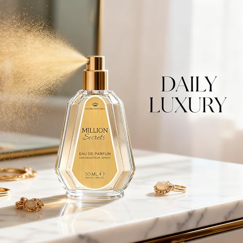 Image of Million Secrets Men's Cologne Eau de Parfum 1.7 Fl. Oz (50ml), Fresh Natural Spicy Woody Notes, Modern Masculine Fragrance