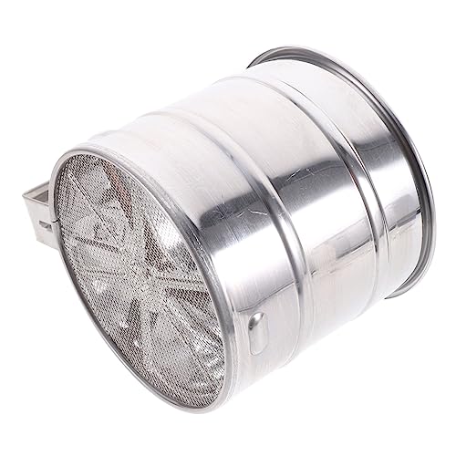 PRETYZOOM Household Semi Automatic Flour Sifter Handheld Sieve Tool for Baking Fine Mesh Design for Powdered Sugar Flour and Seasoning for Fluffy Biscuits