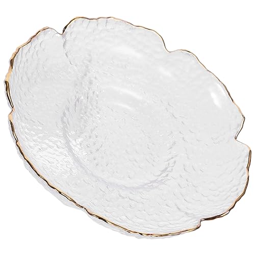 FUNNETOYU Tapete De Té De Vidrio Transparente Dorado Platillos De Vidrio Para Posavasos De Té Protección Para Mesa De Comedor