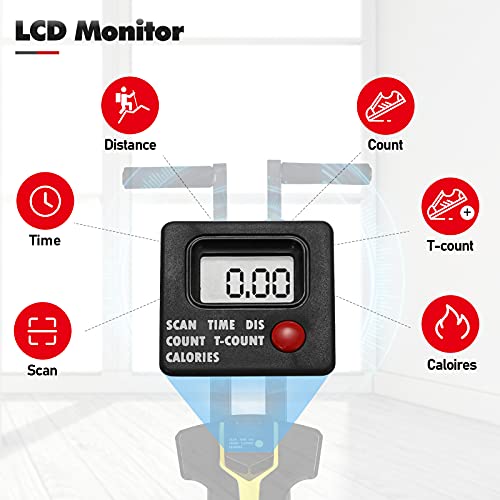 Vertical Climber Exercise Machine, Doufit 2022 Upgraded Folding Cardio Full Body Workout Climbing Stair Stepper for Home Gym with LCD Monitor (Black)