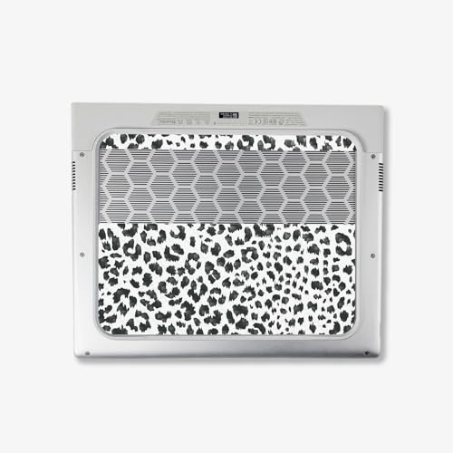 Image of MightySkins Carbon Fiber Skin Compatible with Alienware X14 R2 (2023) Full Wrap Kit - Snow Leopard Print | Protective, Durable Textured Carbon Fiber Finish | Easy to Apply | Made in The USA