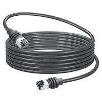 GINTOOYUN RJ45 Starlink Ethernet Kabel 16.4FT/5M RJ45 8P/8C männlich zu männlich wasserdicht Outdoor Starlink CAT6 Ethernet Verlängerungskabel für Starlink Antennen, Starlink Router usw