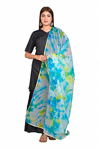 Women's Floral Print Fashionable Chunni Organza Printed Dupatta