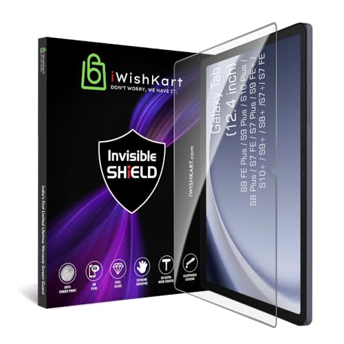 Image of compatible with Samsung Galaxy Tab S9 FE Plus / S9Plus / S10Plus / S8Plus / S7FE / S7Plus / S9FE+ / S10+ / S9+ / S8+ /S7+ 12.4 Inch Tempered Glass Screen Protector Guard Full Screen Covera