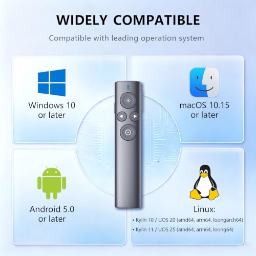 Image of Norwii N95s Presentation Clicker with Digital Laser Pointer for TV Screen