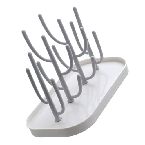 TOYANDONA 1Pc Cactus Shaped Mug Stand Draining Cup Holder for Home Kitchen Upside Down Design Durable Material Stylish Storage for Mugs Bottles Beige