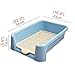 Three-sided Fence Dog Toilet Pet Potty Dog Toilet PP Resin Material Pressure Buckle Type Installation Removable Base Plate Easy to Clean Portable Dog Litter Boxes Dog Urine Potty(Green,56x43x15cm)