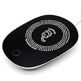 HOSOZAI J1 Black Coffee Mug Warmer, Auto Shut Off, Keeps Coffee Hot All Day, Suitable for Most Cups