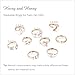 Rings for Teen Girl Gifts Trendy Stuff Gold Stackable Rings for Women Simple Star Moon Heart Knuckle Ring Set Boho Cute Stuff Gold Ring Pack Jewelry Birthday Christmas Gifts for Teenage Girls Stocking Stuffers