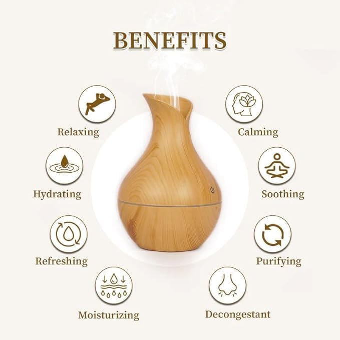2 in 1 Pot-Shaped Cool Mist humidifier and Essential Oil Diffuser with Colorful Ambient Lighting Will revitalize Your Space and Make it The for Your Home, Office, or car. 4