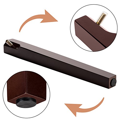 Bonnlo Brown Duet Piano Bench With Storage Compartment And Thick Cushion Hinged Top Artist Duet Seat #TOP5