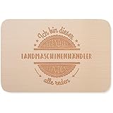 JUNIWORDS Frühstücksbrettchen, Ich bin dieser legendäre Landmaschinenhändler, von dem alle reden, Holzbrett Frühstücksbrett Holzbrettchen (5057443)