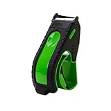 TENDO° 高耐久配送用テープディスペンサー: エッセンシャル ライン – 再利用可能、交換可能、環境に優しい 2インチ マスターピースディスペンサー 特許取得済み10°傾斜クロムブレード付き - P-1200 (第3世代)_グリーン