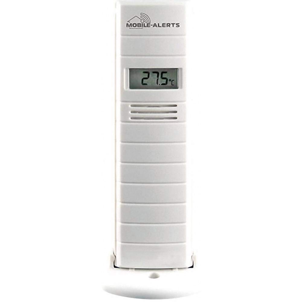Technoline Alerts dodatkowy czujnik MA 10200 - czujnik termiczny - higro z transferem danych do smartfona, kompatybilny z Alexa, monitorowanie temperatury i wilgotności, 9 x 7 x 18 cm, biały