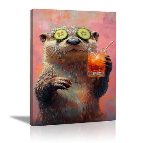 Tableau décoratif animal pour égayer un mur blanc de bureau avec une toile moderne