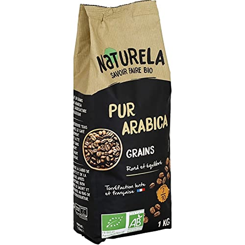 NATURELA - Café 100% Arabica Bio Grain 1Kg - L'unité - Offre Special