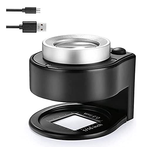 Loupe 30X de bureau rétroéclairée pour une vision nette sans fatigue