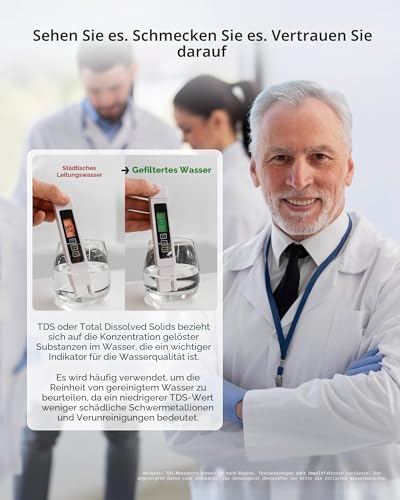 Foto von Waterdrop K19-H Sorfortheizung Heißwasserspender, Auftisch Umkehrosmoseanlage Mobil Kein Wasseranschluss, TDS Reduzieren, Kalkfreies Trinkwasser, 4 Temperaturstufen