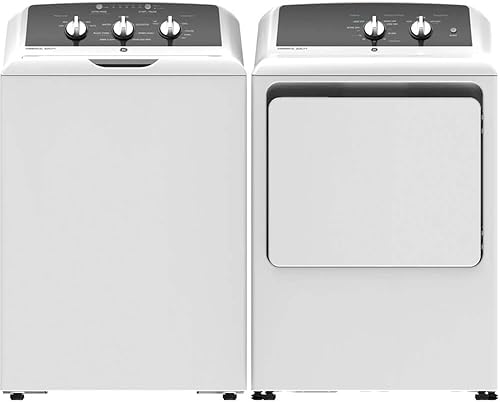 GE GTW525ACPWPR par de lavadorasecadora de carga superior blanca