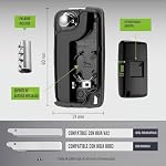 JONGO – Carcasa para Llave sin Hoja Compatible con Peugeot 207, 3008, 307, 308, Partner y Compatible con Citroën C3, DS3, C4, Berlingo | CE0536 | Funda Plip para Llaves Coche Mando a Distancia