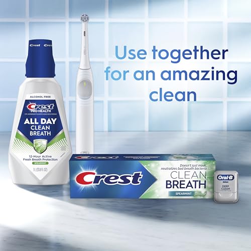 Crest Toothpaste Clean Breath Spearmint 4.6oz – Neutralizes Bad Breath, Antibacterial Protection, Fights Cavities, Freshens Breath, Gently Whitens - image 6