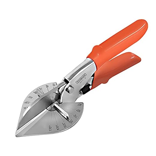 TOWOT Sharp Multi Angle Miter Shear Cutter, Adjustable at 45 To 135 Degree With Safety Lock Hand Tools for Cutting Plastic, PVC and Molding Trim