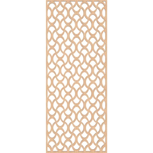 Image of Resort Decorative Pierced Fretwork Wood Wall Panels, 15 3 /8 inchW x 39 3 /8 inchH x 3 /8 inchT, Hickory