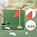 PciDinFo Golf Putting Green Flag and Portable Golfer Gifts Stainless Steel for