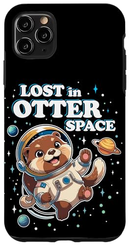 Lost in Otter Space Cute Astronaut Animal Pun Design X}zP[X iPhone 11 Pro Max p