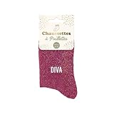 STC Diva Pailletten-Socken, mehrfarbig, Medium