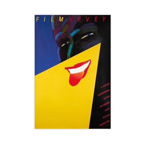ZXRAF Poster artistico da parete per festival cinematografici, stampa su tela, per soggiorno, camera da letto, 30 x 45 cm