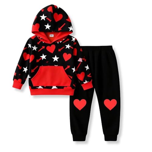 Image of 2-6T Toddler Baby Boy Clothes Color Blocking Hoodies + Pants Fall Winter Outfits