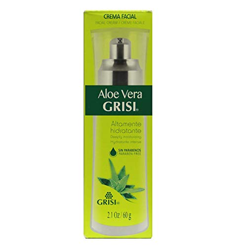 Grisi Aloe Vera Cream, Moisturizing Cream For All Skin Types Enriched With Aloe Vera, Face Cream To Moisturize And Regenerate Your Skin, Keep Natural Balance, Skincare, Paraben-Free, 2.1 Fl Oz, Bottle #TOP1