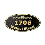 Custom Metal Address Plaque Personalized Address and Street Name House Number Sign Wall Mounted Sign