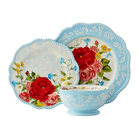 Sweet Rose 12-Piece Dinnerware Set Cover