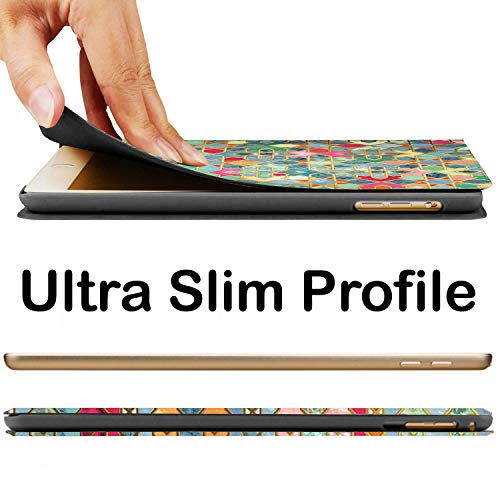 Image of DuraSafe Cases for iPad PRO 11 Inch 2 Generation 2020 [Pro 11 2nd ] A2228 A2068 MY232HN /A MXDC2HN /A MXDE2HN /A MY252HN /A MXDD2HN /A Ultra Slim Printed Smart PU Leather Flip Folio Book Cover - Damask