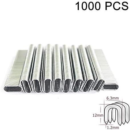 1000PCS Heavy Duty Staples, U-Type (Staple Gun not Included)