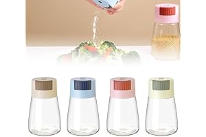 Salt and Pepper Shakers Precise Quantitative Push Type 4-Pack