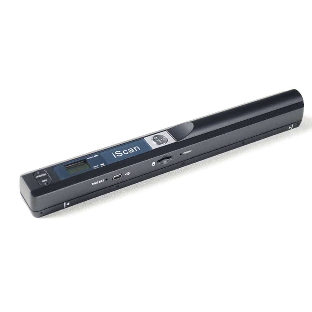 Osmond Escáner Portátil de 900 dpi para Documentos A4. Pantalla LCD Compatible con Formatos JPG/PDF. Ideal para Libros e Imágenes.