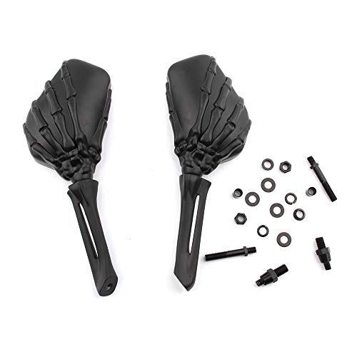 Rétroviseurs universels skull moto aluminium pour Intruder Volusia Shadow