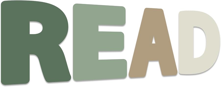 Eucalyptus Classroom Reading Poster Decorations Reading Bulletin Board Green Read Sign Posters Elementary Wall Decor Supplies for Teacher Student Readings Room Center School Library Outside Activities