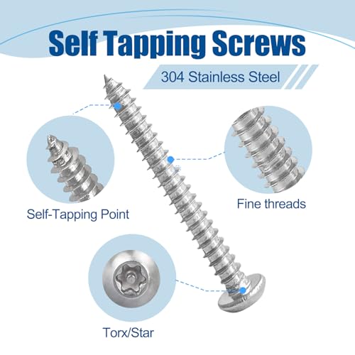 Tornillos Autoperforantes Torx M4x35 mm Pack 100 Acero miniatura 4