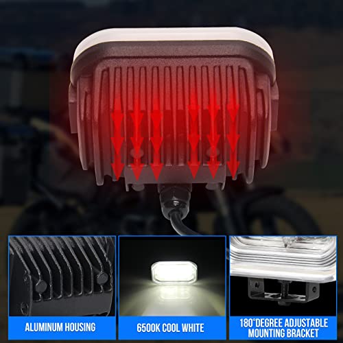 I Litton Led Atv Headlight Motorcycle White Drl Hi/Lo Beam Led Driving Light For Car Led Light Pod Led Headlight For Motorcycle Atv Utv Truck Vehicles (1 Pack) #TOP6