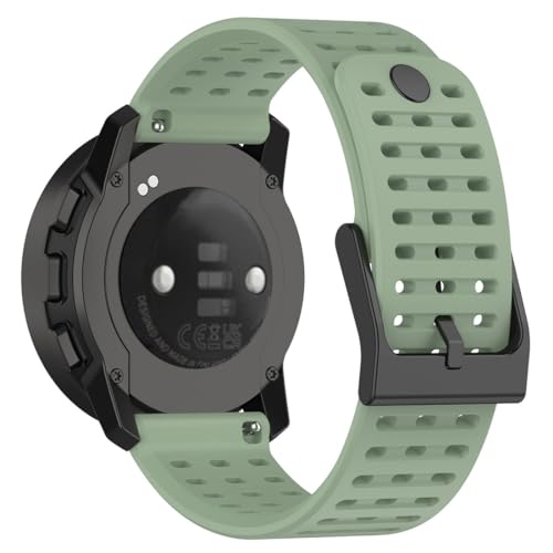 Yoktburu 22Mm Cinturino Per Suunto 9 Peak/9 Peak Pro, Silicone Sport Band Morbido Braccialetto Compatibile Con Suunto 5 Peak/Suunto Vertical (Verde)