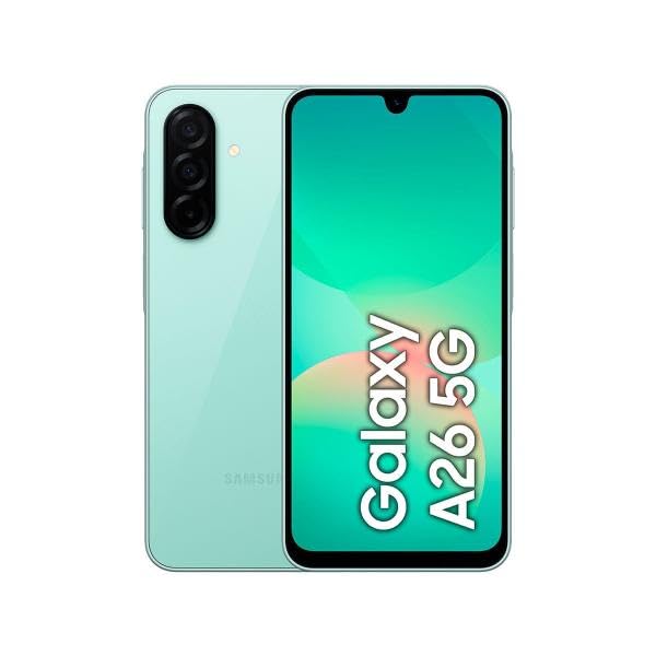 Samsung Galaxy A26 5G, Smartphone Android, 256 Go, Smartphone déverrouillé, Vert d'eau