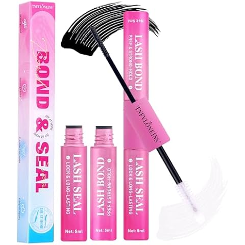 Lash Glue Bond and Seal Waterproof Eyelash Glue Lash Cluster Glue Lash Glue for Eyelash Clusters Lash Extension Glue Long Lasting Individual Lashes Glue DIY at Home TNFVLONEINS Cover